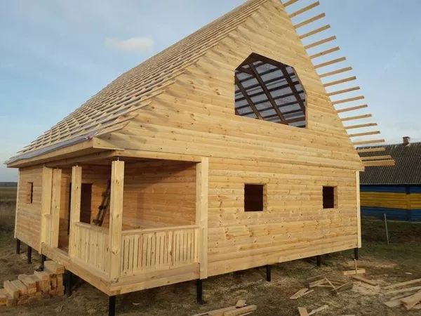 Строительство и установка деревянных Домов/Бань из бруса 3