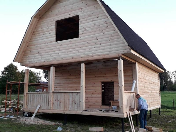 Дома и бани из Бруса срубы на заказ за 10дней. Столбцы 4