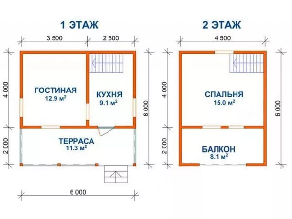 Дом сруб из бруса 6х6 Арсений установка от 10 дней 3