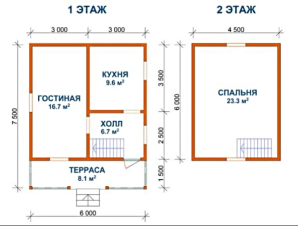 Садовый Дом 6 х 7 сруб из бруса установка Клецкий район 2