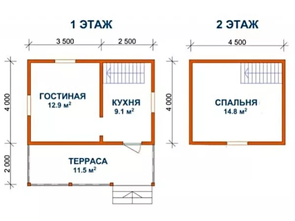 Дом сруб из бруса Витольд 6х6 установка-доставка 4