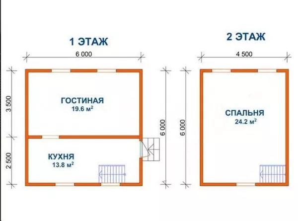 Дом сруб из бруса Люсьен 6х6 установка-доставка 4