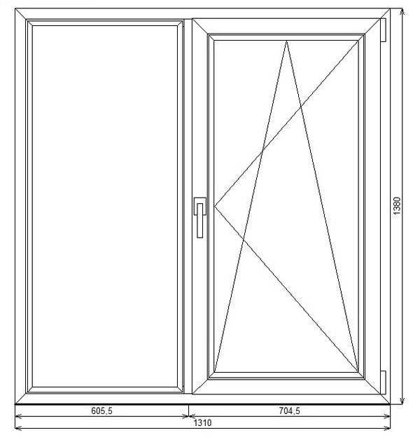 Неликвиды новые окна ПВХ  KBE Expert 70mm. 2