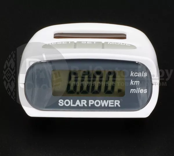 Шагомер электронный на солнечной батарее Solar Pedometer 3