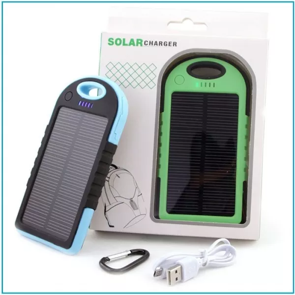 Внешний аккумулятор на солнечных батареях Solar Сharger 5000mAh 2