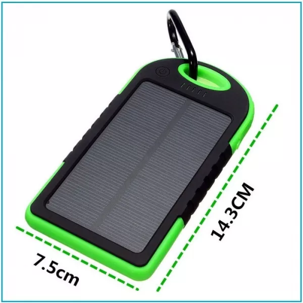 Внешний аккумулятор на солнечных батареях Solar Сharger 5000mAh 6