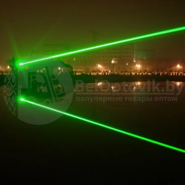 Лазерная указка с 5 насадками Green Laser Pointer 7