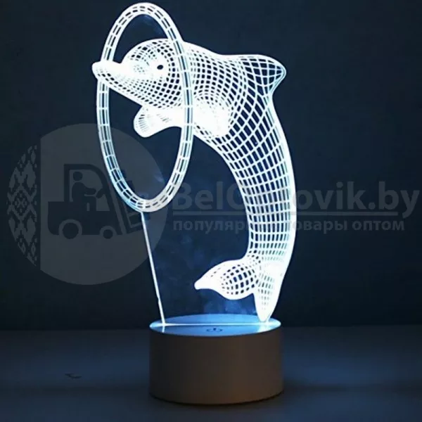 3 D Creative Desk Lamp (Настольная лампа голограмма 3Д) 6