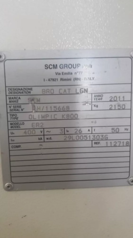 Автоматический кромкооблицовочный станок SCM Olimpic K800 2