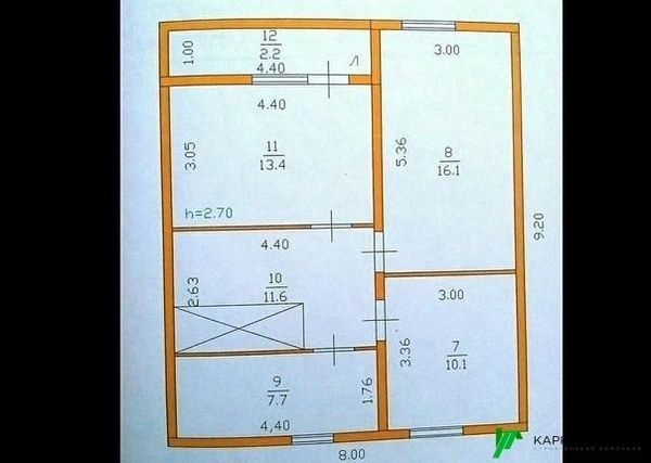 Каркасный Дом под ключ 9х9 проект Монреаль 2