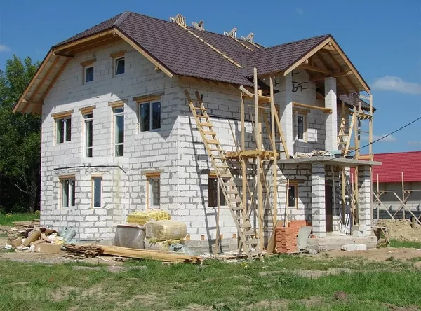 Строительство: Домов-Гаражей-Террас-Веранд из Блоков-Кирпича 6