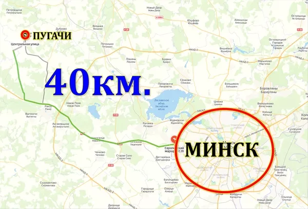 Продам участок 15 соток в д. Пугачи 40 км. от Минска. 7
