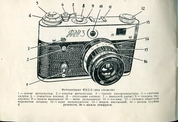  Фотоаппарат ФЭД-3 СССР. 5