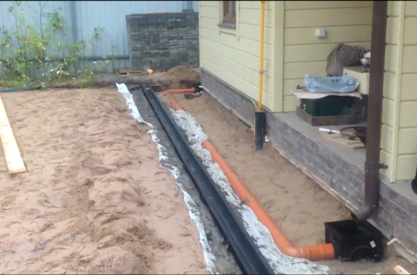 Устройство бетонной отмостки вокруг дома 2