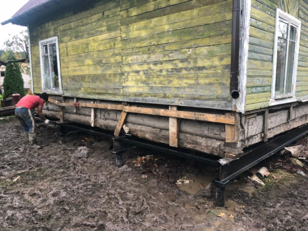 Замена фундамента под деревянные и каркасные дома,  ремонт старых домов 7