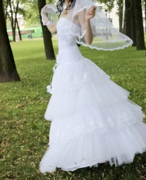 Продам свадебное платье 1 раз в б/у 3