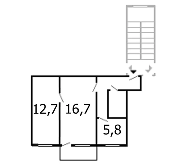 2-x комн. квартирa Ст.м. Партизанская