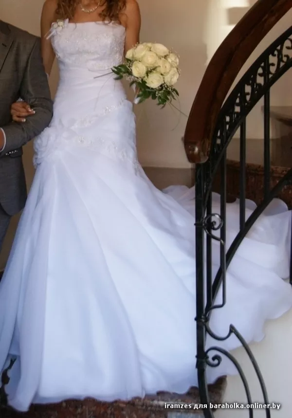 Свадебное платье, белое,  размер 44-46 ТОЛЬКО ПРОКАТ 3