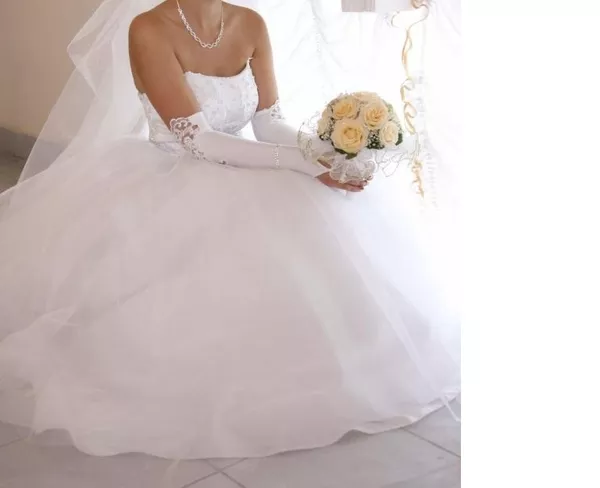 Продам белое свадебное платье 2