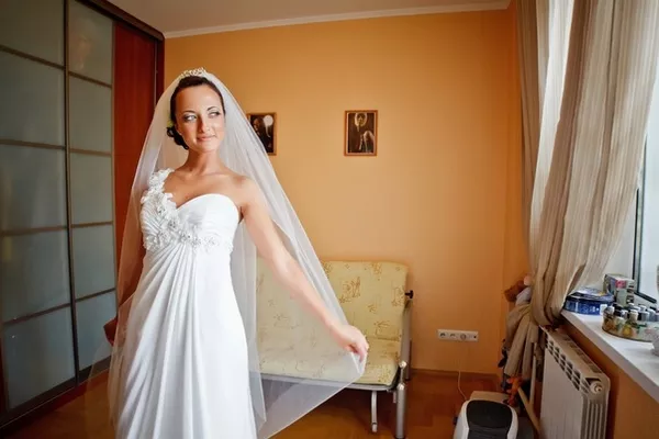 продам шелковое свадебное платье 3