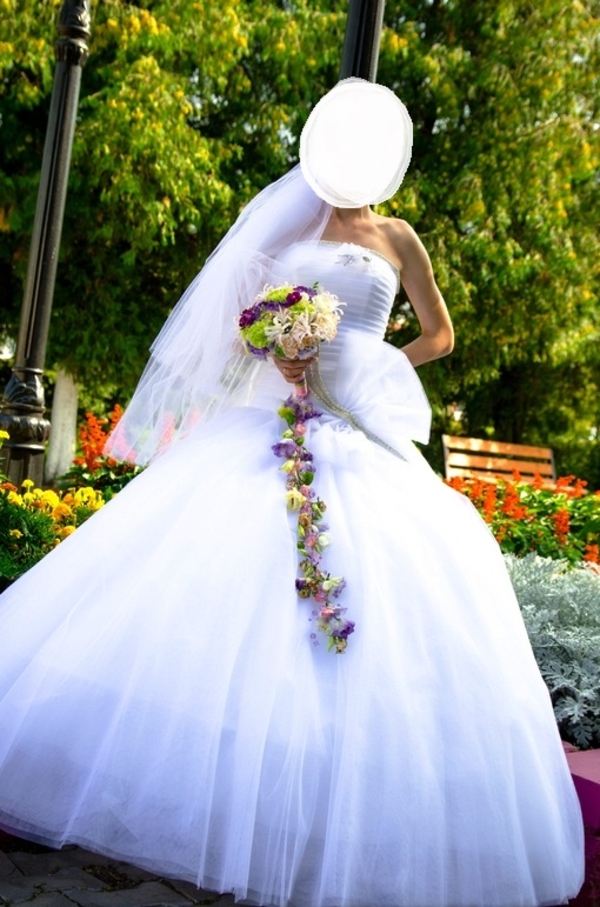Роскошное свадебное платье  3