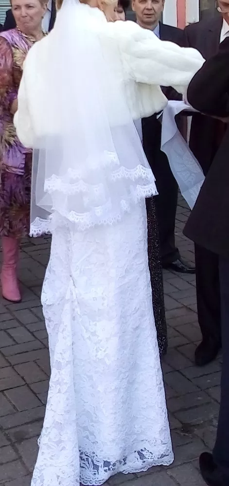 Красивое свадебное платье (р-р 40-44) 4