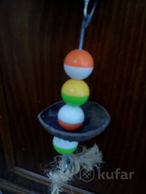 Различные игрушки для попугаев, собственного изготовления, отправка 6